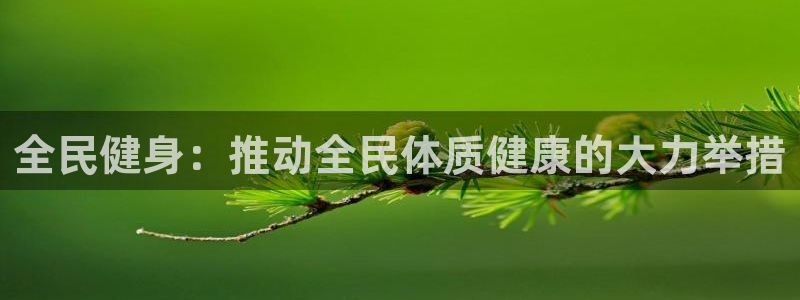 尊龙凯时 - 人生就是搏手机登录：全民健身：推动全民体质