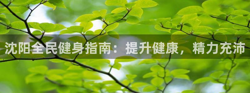 z6尊龙凯时ag旗舰厅：沈阳全民健身指南：提升健康，精力充沛