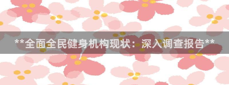 尊龙平台有谁玩过：**全面全民健身机构现状：深入调查报告**