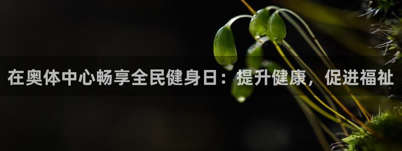 尊龙凯时有没有出不了款的情况：在奥体中心畅享全民健身日：提升