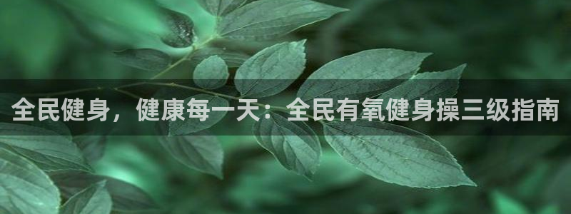 尊龙官方APP下载：全民健身，健康每一天：全民有氧健身操